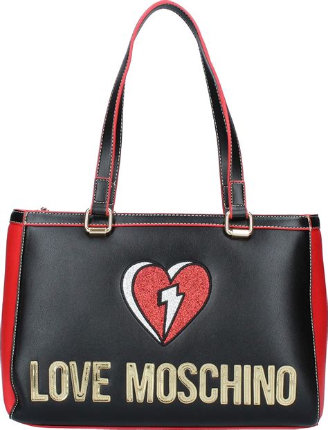 love moschino black shoulder bag.